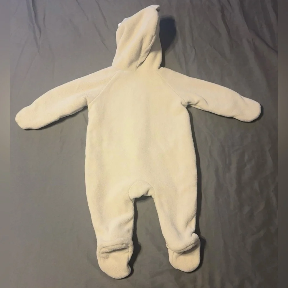 Old Navy Newborn 0-3M Shark Hooded Footed One-Piece Outfit Play Or Outdoors NWOT